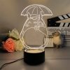 3D Led Lamp Spirited Away No Face Man Totoro Action Figure Nightlight Cute Room Decor Light 12 - Ghibli Gifts