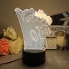 3D Led Lamp Spirited Away No Face Man Totoro Action Figure Nightlight Cute Room Decor Light 3 - Ghibli Gifts