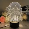 3D Led Lamp Spirited Away No Face Man Totoro Action Figure Nightlight Cute Room Decor Light 4 - Ghibli Gifts
