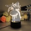 3D Led Lamp Spirited Away No Face Man Totoro Action Figure Nightlight Cute Room Decor Light 7 - Ghibli Gifts