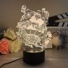 3D Led Lamp Spirited Away No Face Man Totoro Action Figure Nightlight Cute Room Decor Light 8 - Ghibli Gifts