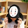 Creative Funny Spirited Away Movie Faceless Man No Face Plush Toy Ghost Kaonashi Stuffed U Shape 4 - Ghibli Gifts