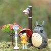 Cute 5PCS Lot Hayao Miyazaki Movie Totoro My Neighbor Anime Action figure Figurine Totoro Decal Toy 1 - Ghibli Gifts