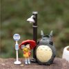 Cute 5PCS Lot Hayao Miyazaki Movie Totoro My Neighbor Anime Action figure Figurine Totoro Decal Toy - Ghibli Gifts