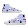 Ghibli Characrers Light Blue Converse Shoes - Ghibli Gifts