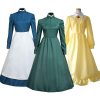 Howl s Moving Castle Anime Surrounding Clothes Maid Outfit Yellow Green Dress Sophie Halloween Cosplay Anime 1 - Ghibli Gifts