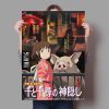 Miyazaki Hayao Anime Poster Spirited Away Canvas Painting Cartoon Home Bar Cafe Decor Gift Wall Art 2 - Ghibli Gifts