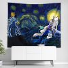 Princess Mononoke Starry Night Studio Ghibli Wall Tapestry Horizontal Main 1 - Ghibli Gifts