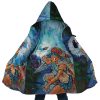 Raging Princess Mononoke SG AOP Hooded Cloak Coat MAIN Mockup - Ghibli Gifts
