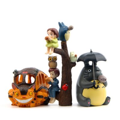 Studio Ghibli Anime My Neighbor Totoro blowing In the tree Action Figures Ornaments Toys DIY Desk - Ghibli Gifts