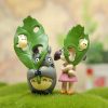 Studio Ghibli Miniatures Japanese Anime Totoro Ornament Miyazaki Fairy Garden Ornament Home Room Decor Cute Mini - Ghibli Gifts