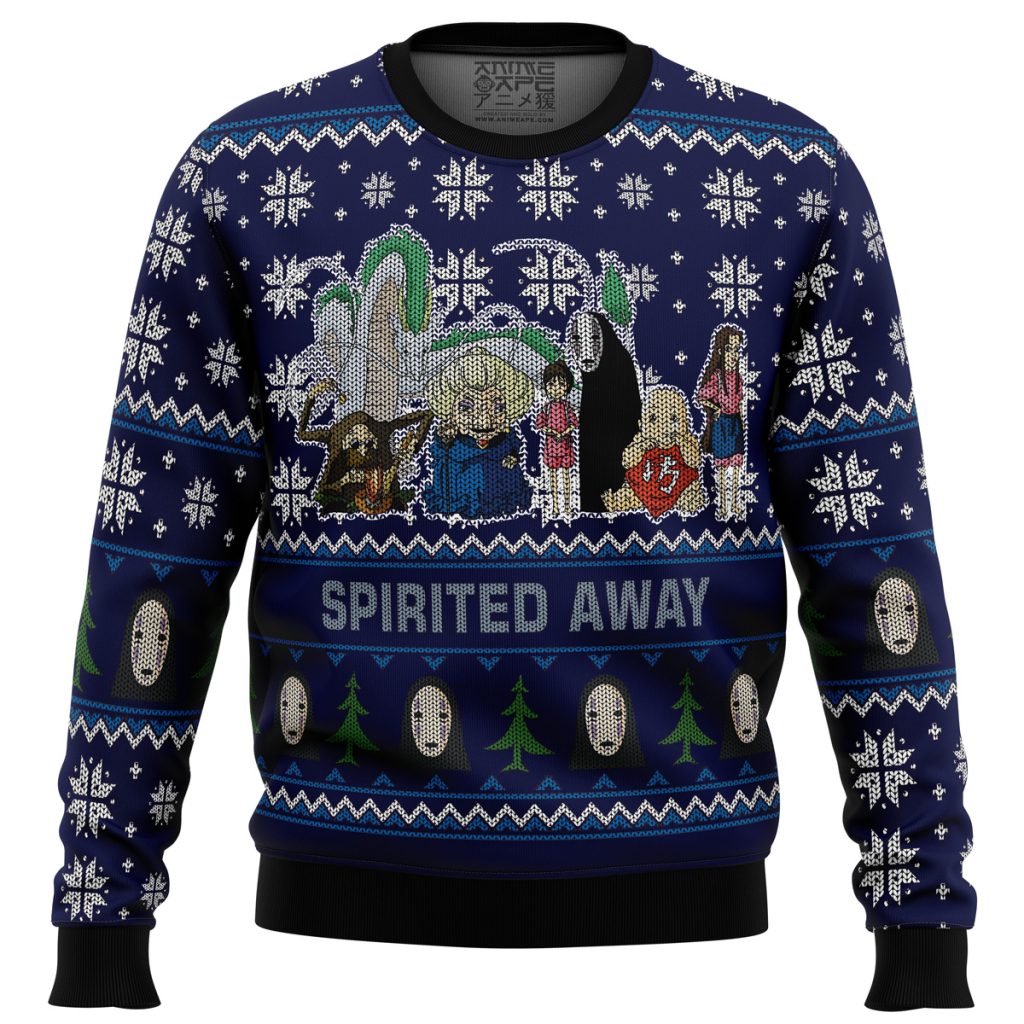 Studio Ghibli Spirited Away Squad men sweatshirt FRONT mockup - Ghibli Gifts