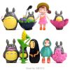 Studio Ghibli Totoro Miniatures PVC Action Figures Spirited Away No Face Man Hayao Miyazaki Mini Figurines 1 - Ghibli Gifts