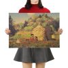 TIE LER Hayao Miyazaki Anime Movie Poster Cartoon Does Retro Nostalgia Kraft Paper Poster Cafe Bar 1 - Ghibli Gifts