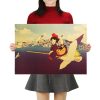 TIE LER Hayao Miyazaki Anime Movie Poster Cartoon Does Retro Nostalgia Kraft Paper Poster Cafe Bar 20 1 - Ghibli Gifts