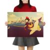 TIE LER Hayao Miyazaki Anime Movie Poster Cartoon Does Retro Nostalgia Kraft Paper Poster Cafe Bar 20 - Ghibli Gifts