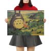 TIE LER Hayao Miyazaki Anime Movie Poster Cartoon Does Retro Nostalgia Kraft Paper Poster Cafe Bar 7 1 - Ghibli Gifts