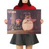TIE LER Hayao Miyazaki Anime Movie Poster Cartoon Does Retro Nostalgia Kraft Paper Poster Cafe Bar 8 1 - Ghibli Gifts
