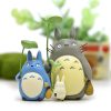 Totoro Japanese Anime 3 5 5cm Mini Tonari no Totoro with Lotus leaf Mini Cartoon Figures 1 - Ghibli Gifts