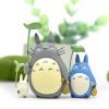 Totoro Japanese Anime 3 5 5cm Mini Tonari no Totoro with Lotus leaf Mini Cartoon Figures - Ghibli Gifts