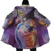 Trippy Howls Moving Castle SG AOP Hooded Cloak Coat NO HOOD Mockup - Ghibli Gifts