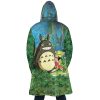 Trippy My Neighbor Totoro SG AOP Hooded Cloak Coat BACK Mockup - Ghibli Gifts