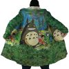 Trippy My Neighbor Totoro SG AOP Hooded Cloak Coat NO HOOD Mockup - Ghibli Gifts