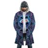 Trippy Ponyo SG AOP Hooded Cloak Coat FRONT Mockup - Ghibli Gifts