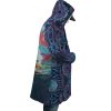 Trippy Ponyo SG AOP Hooded Cloak Coat RIGHT Mockup - Ghibli Gifts