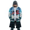 Trippy Porco Rosso SG AOP Hooded Cloak Coat FRONT Mockup - Ghibli Gifts