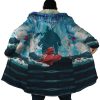 Trippy Porco Rosso SG AOP Hooded Cloak Coat NO HOOD Mockup - Ghibli Gifts