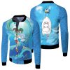 chihiro ogino cuddle nigihayami kohaku nushi haku for spirited away studio ghibli fan 1 fleece bomber jacketfyhbd - Ghibli Gifts