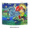 starry night ponyo wall tapestry 121 - Ghibli Gifts
