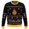 studio ghibli may all your bacon burn calcifer howls moving castle miyazaki premium ugly christmas sweater 901446 - Ghibli Gifts